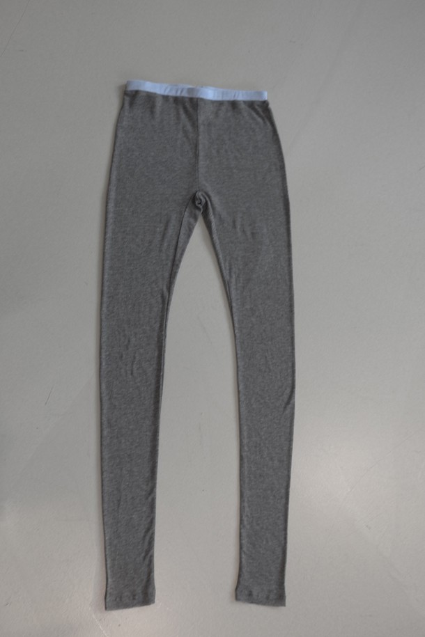 RePLAIN - 레깅스 - WOOL BLEND JERSEY LEGGINGS_GREY