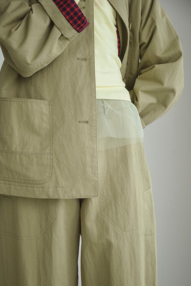 RePLAIN - 자켓 - COTTON BLEND WORK JACKET_OLIVE