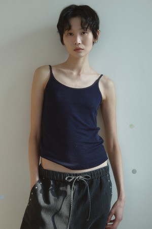 COLOR BLOCK STRAP JERSEY TOP_DARK NAVY