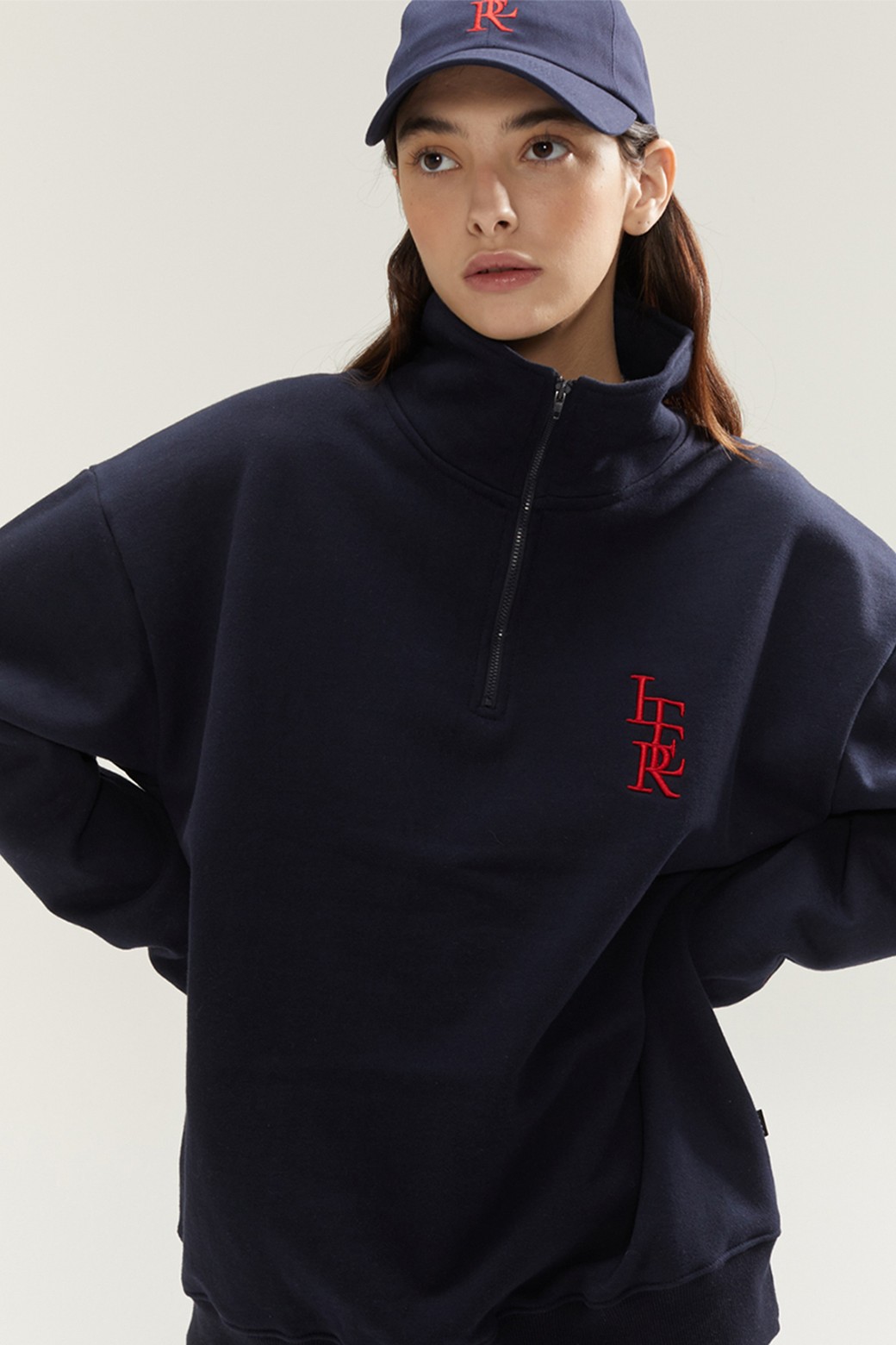 XL Huberstore Emblem Logo Halfzip fleece | une3.net