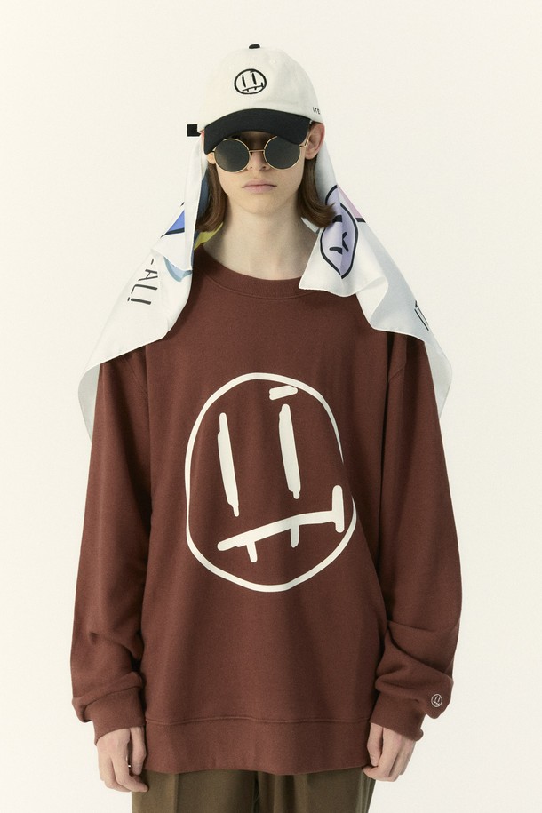 ITER_FACE  - 스웨트셔츠 - [ITER_FACE LINE] BIG FACE SWEATSHIRTS