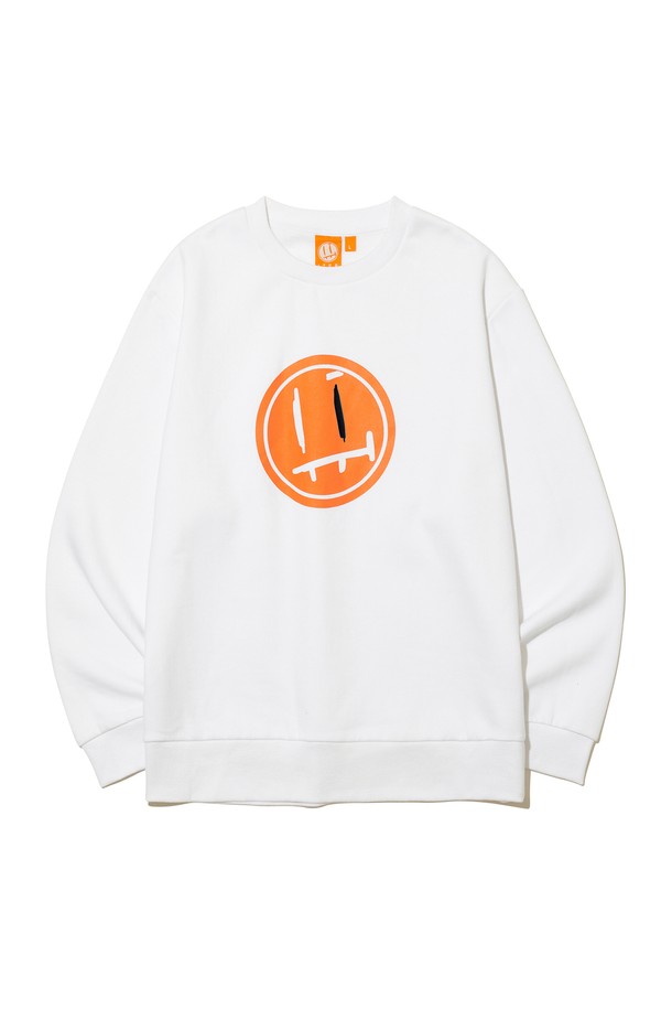 ITER_FACE  - 긴소매 티셔츠 - [ITER_FACE LINE] (기모) ONE EYE FACE LOGO CREWNECK