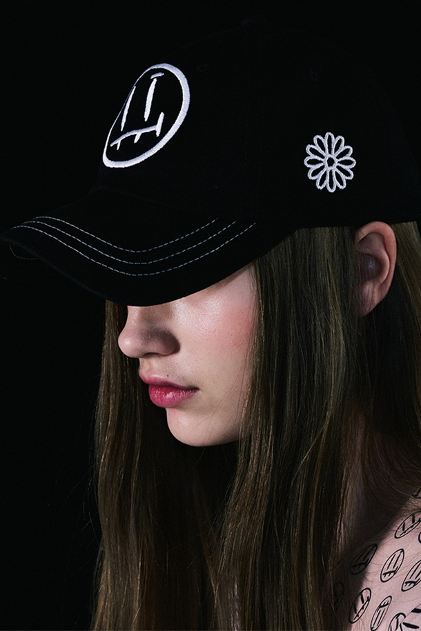 ITER_FACE  - 모자 - [ITER] ITERFACE FLOWER BALL CAP_BLACK