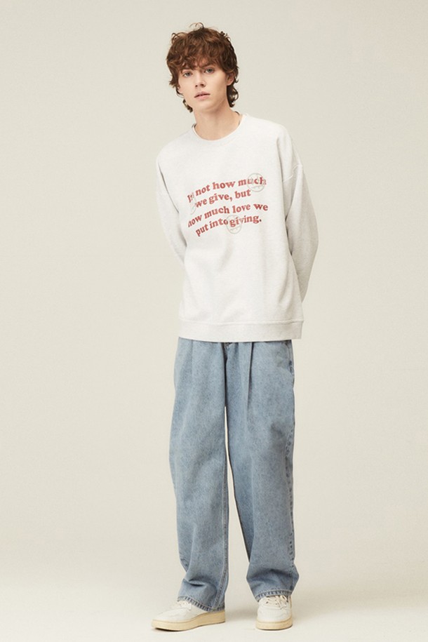 ITER_FACE  - 긴팔티셔츠 - [ITER_FACE LINE] LETTERING FACE CREWNECK SWEATSHIRTS