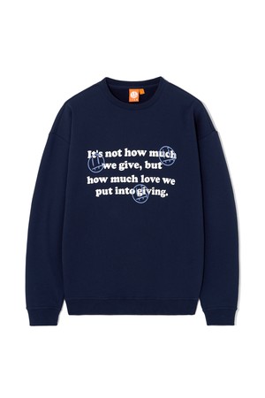 [ITER_FACE LINE] LETTERING FACE CREWNECK SWEATSHIRTS