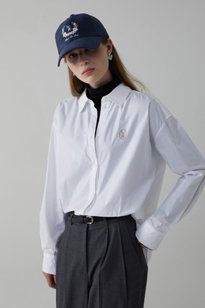 Overfit Cotton Shirt_White