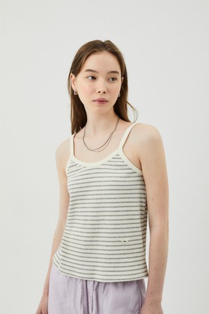 Eddy stripe sleeveless_Melange