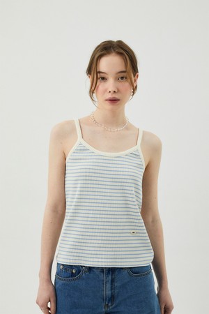 Eddy stripe sleeveless_Sky blue