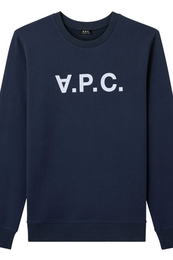 A.P.C. - 스웨트셔츠 - 아페쎄 V.P.C. 맨투맨 다크네이비 /크루넥/ COECQ-H27378-IAK