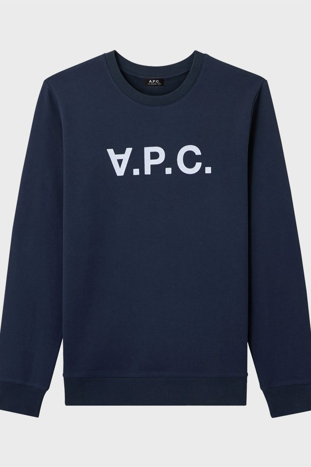 A.P.C. - 스웨트셔츠 - 아페쎄 V.P.C. 맨투맨 다크네이비 /크루넥/ COECQ-H27378-IAK