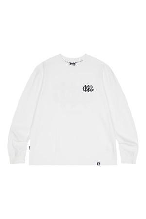 [JWGC] 모크넥 심볼 롱슬리브 티셔츠_WHITE-a