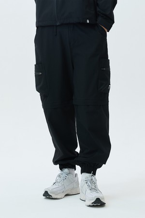 디테쳐블 사이드포켓 조거팬츠_BLACK-a