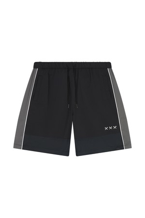 매쉬배색 파이핑포인트 쇼츠_BLACK-a