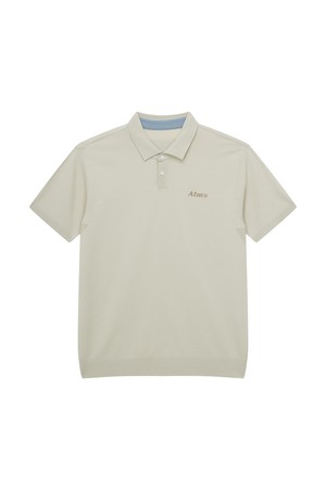 [앤투마스] 남성 S/S ATMS 로고 니트 폴로 ABD2MSO400 베이지_NOCOLOR-a