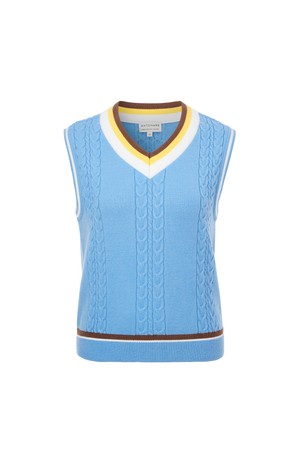 [앤투마스] 여성 F/W 케이블 니트 베스트 ABD3FSV450 블루_NOCOLOR-a