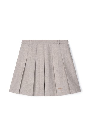 [앤투마스] 여성 F/W 울라이크 플리츠 스커트 ABE4FPK660 베이지_NOCOLOR-a