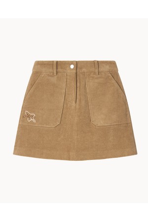 [앤투마스] 여성 F/W 코듀로이 A라인 스커트 ABE3FPC657 베이지_NOCOLOR-a