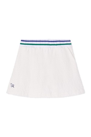 [앤투마스] 여성 S/S 테리 로고 자카드 스커트 ABE2FPK659 화이트_NOCOLOR-a