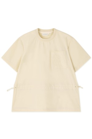 [앤투마스] 여성 S/S 우븐 스트링 라운드넥 티셔츠 ABE2FTR355 크림_NOCOLOR-a