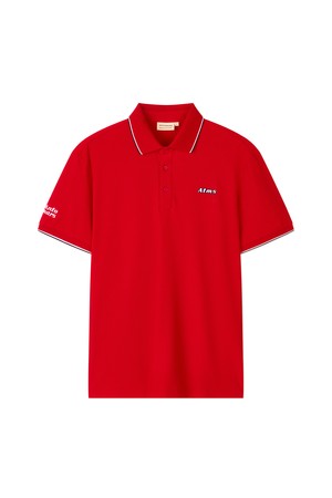 [앤투마스] 남성 S/S 배색 티핑 폴로 티셔츠 ABE2MTO305 레드_NOCOLOR-a