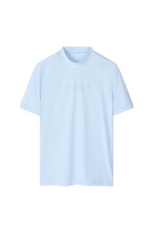 [앤투마스] 남성 S/S 트리코트 모크넥 반팔 티셔츠 ABE2MTH307 스카이 블루_NOCOLOR-a