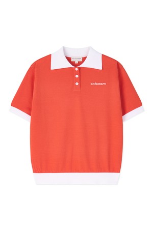 [앤투마스] 여성 S/S Space Ship 스카시 니트 폴로 ABE2FSO453 오렌지_NOCOLOR-a