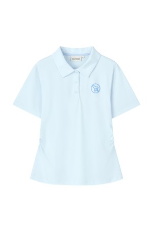 [앤투마스] 여성 S/S 스페이스쉽 허리 셔링 폴로 ABE2FTO362 페일 블루_NOCOLOR-a