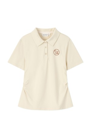 [앤투마스] 여성 S/S 스페이스쉽 허리 셔링 폴로 ABE2FTO362 크림_NOCOLOR-a