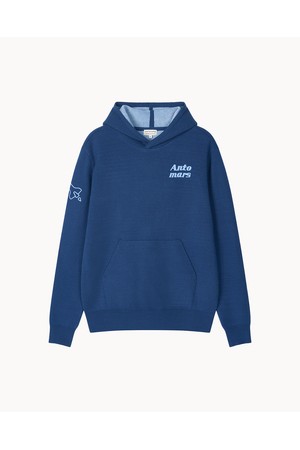 [앤투마스] 남성 F/W 이중직 후디 니트 풀오버 ABE4MSW405 블루_NOCOLOR-a