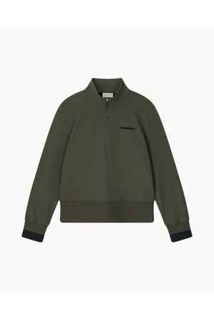 [앤투마스] 여성 F/W 약기모 루즈핏 볼륨자수 반집업 ABE3FTH358 카키_NOCOLOR-a