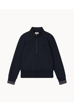 [앤투마스] 여성 F/W 약기모 루즈핏 볼륨자수 반집업 ABE3FTH358 블랙_NOCOLOR-a