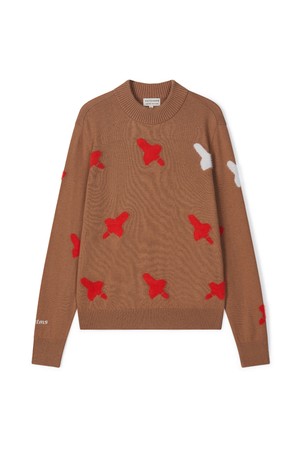 [앤투마스] 여성 F/W 모크넥 스페이스쉽 패턴 니트 ABE3FSN454 베이지_NOCOLOR-a