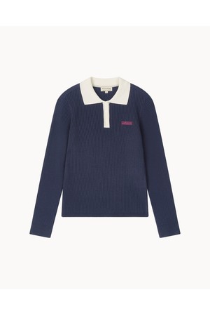 [앤투마스] 여성 F/W 카라 골지 니트 ABE3FSO453 네이비
