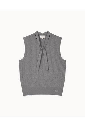 [앤투마스] 여성 F/W 테이프 포인트 케이블 니트 베스트 ABE3FSV450 그레이_NOCOLOR-a