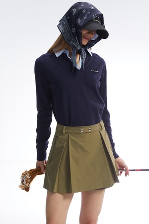 셔츠 레이어드 니트 탑_NAVY-a