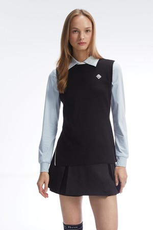 슬릿 니트 롱베스트_BLACK-a