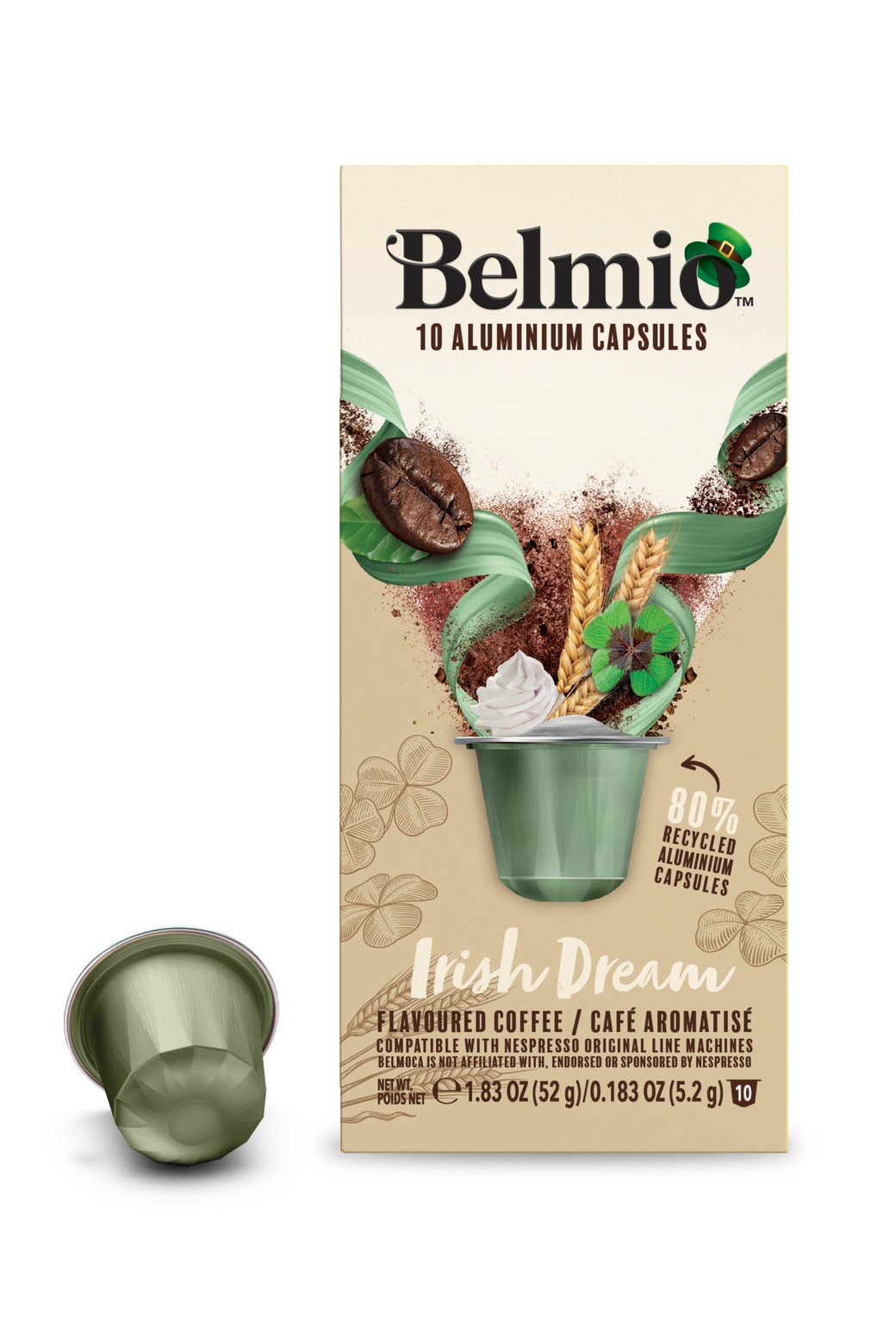 [벨미오] 플레이버드 아이리쉬 드림 캡슐커피 10개입 (브릭형)_Belmio - 코오롱몰 [벨미오] 플레이버드 아이리쉬 드림 캡슐커피 10개입 (브릭형)