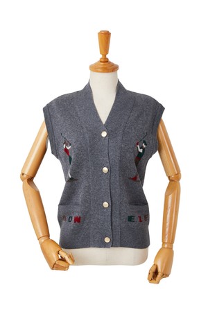 HOLIDAY SWING KNIT VEST (Limited Edition)_GREY-a