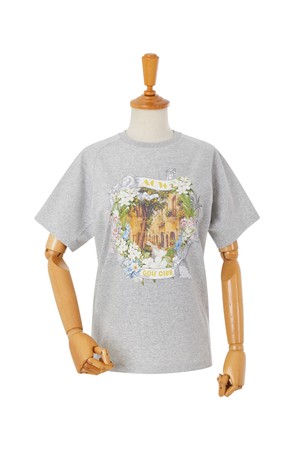 "AOW GOLF CLUB" PRINT T/SHIRTS_GREY-a