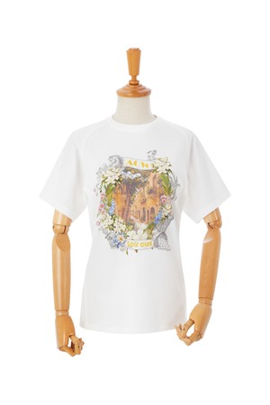 "AOW GOLF CLUB" PRINT T/SHIRTS_WHITE-a