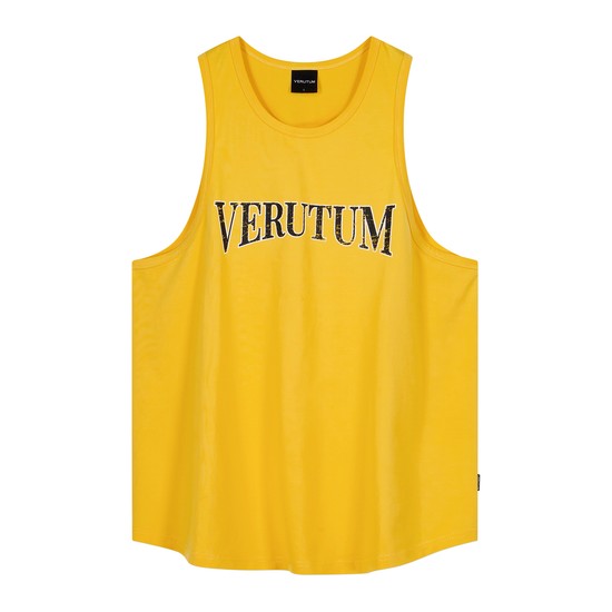 RTW-SL224 : Serif Arch Logo SleevelessㅣMen'sㅣYellow
