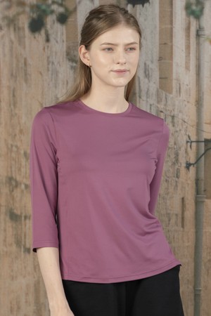 뒤란 에어 스트레치 7부 티셔츠 DTF5W-4166 4colors_PURPLE-a