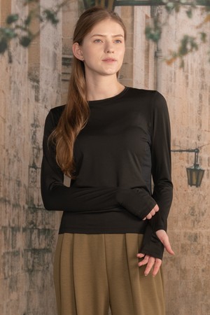 에어 메쉬 스트레치 롱 슬리브 티셔츠 DTF5W-4165 4colors