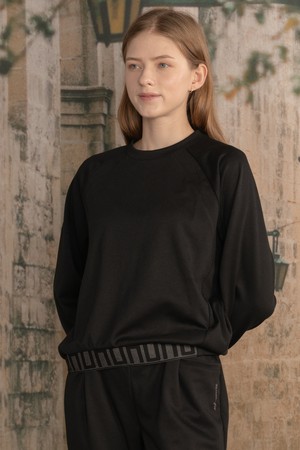 뒤란 U밴딩 라운드 티셔츠 DTF5W-4170 4colors_BLACK-a