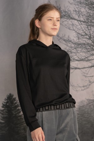 U밴딩 후드 티셔츠 DTF5W-4168 4colors