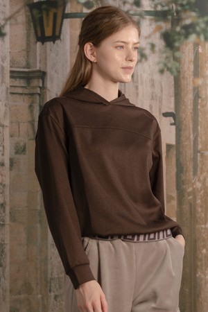 뒤란 U밴딩 후드 티셔츠 DTF5W-4168 4colors_BROWN-a