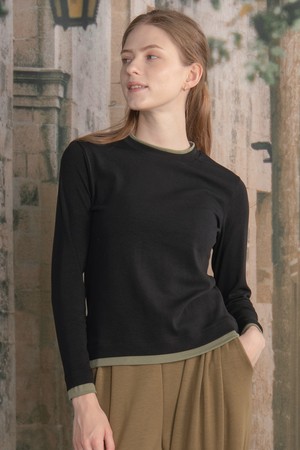 뒤란 코튼 저지 레이어드 티셔츠 DTF5W-4173 2colors_KHAKI-a