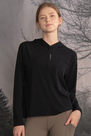 뒤란 스무스 스포츠 하이넥 후드 티셔츠 DTF5W-4175 4colors_BLACK-a