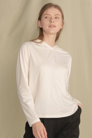 뒤란 스무스 스포츠 하이넥 후드 티셔츠 DTF5W-4175 4colors_IVORY-a