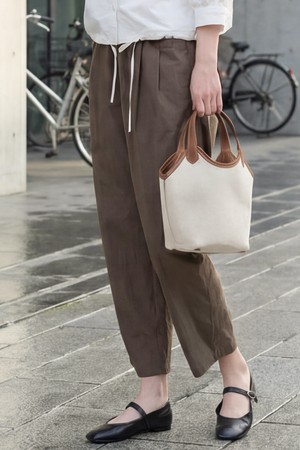 뒤란 리츠 커브드 배럴 팬츠 DBF6S-9232 4colors_BROWN-a